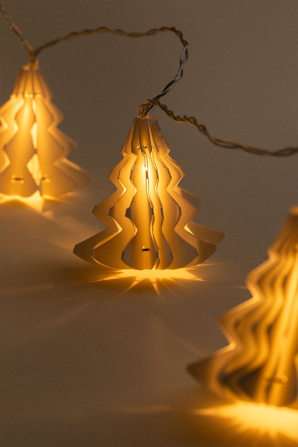 Decoratieve kerstguirlande met LED-verlichting 2,20 m Abete, galerij beeld 4