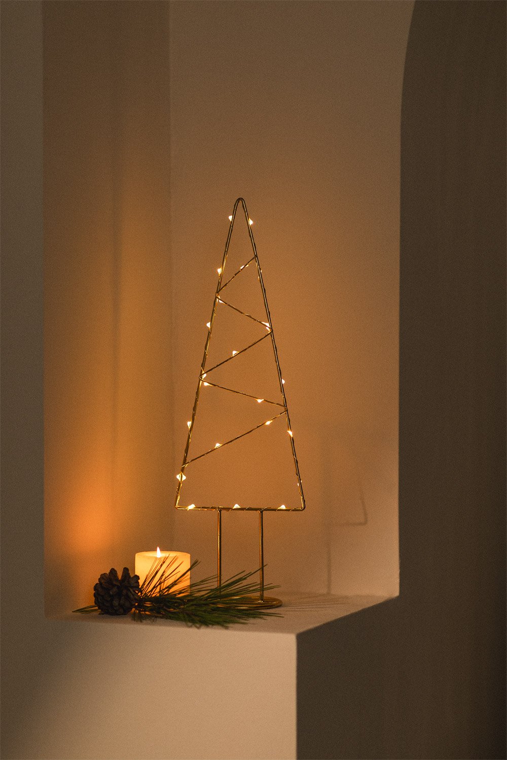 Kerstboom Met LED -verlichting Gazpie - SKLUM