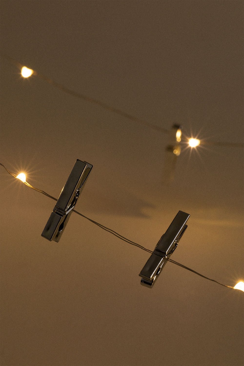 Decoratieve LED-slinger 3,50 m met knijpers Inça, galerij beeld 4