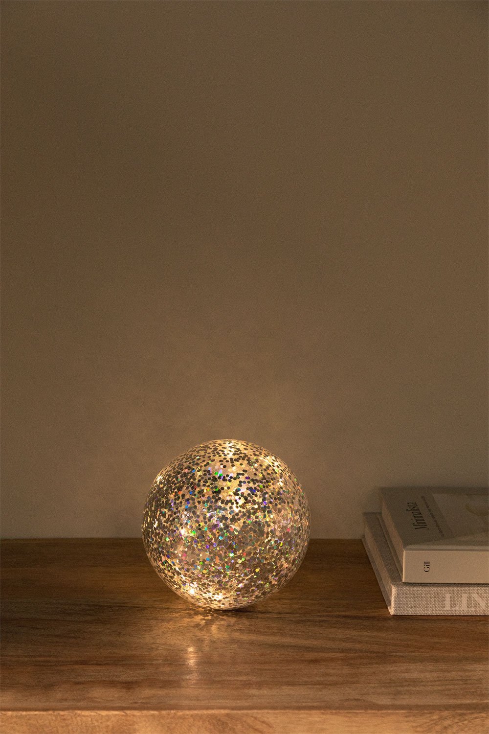 Glazen kerstbal met LED lampjes Ruirik , galerij beeld 1