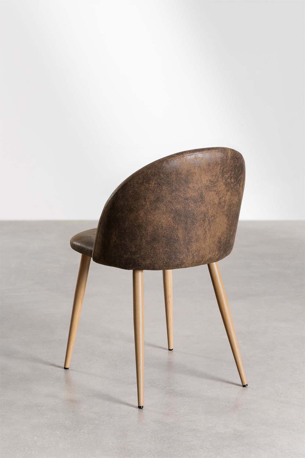 Pakket van 4 Kana eetkamerstoelen met kunstlederen bekleding    , galerij beeld 3