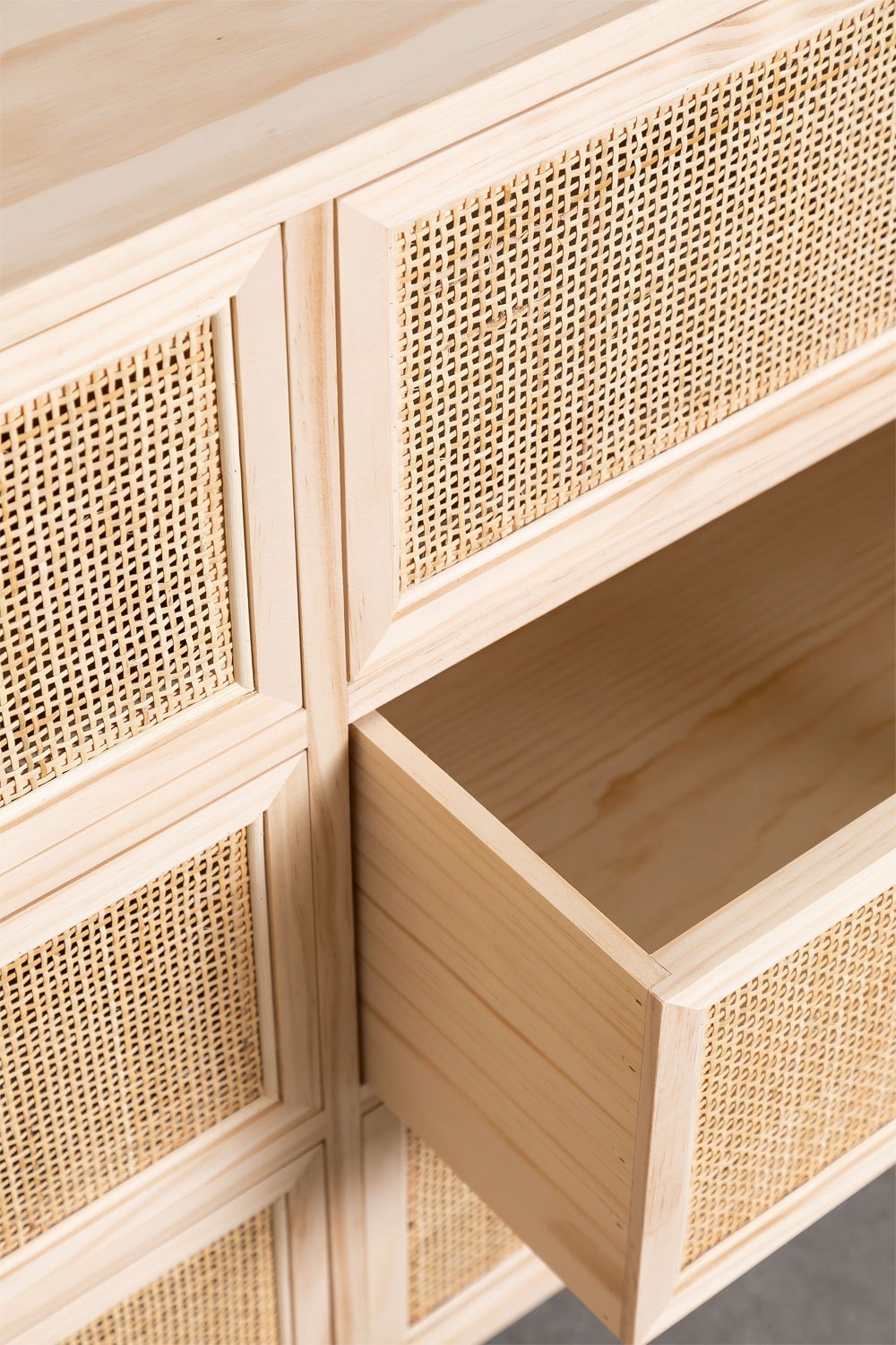 Ladekast van rotan en hout Reyna Natural Kids, galerij beeld 4