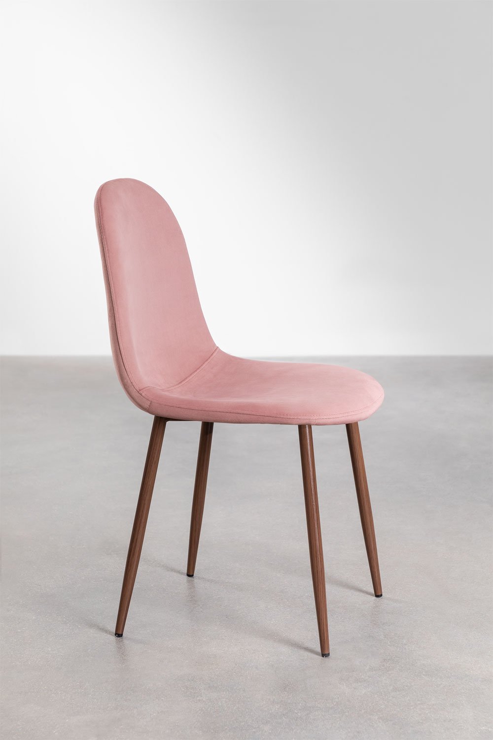 Pak 2 Glamm fluwelen eetkamerstoelen, galerij beeld 2