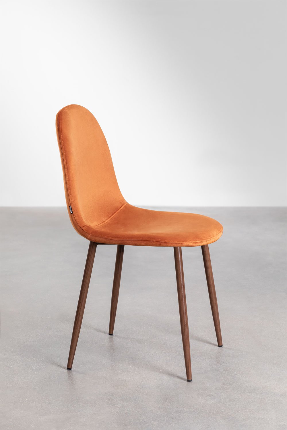 Fluwelen eetkamerstoel Glamm, galerij beeld 2