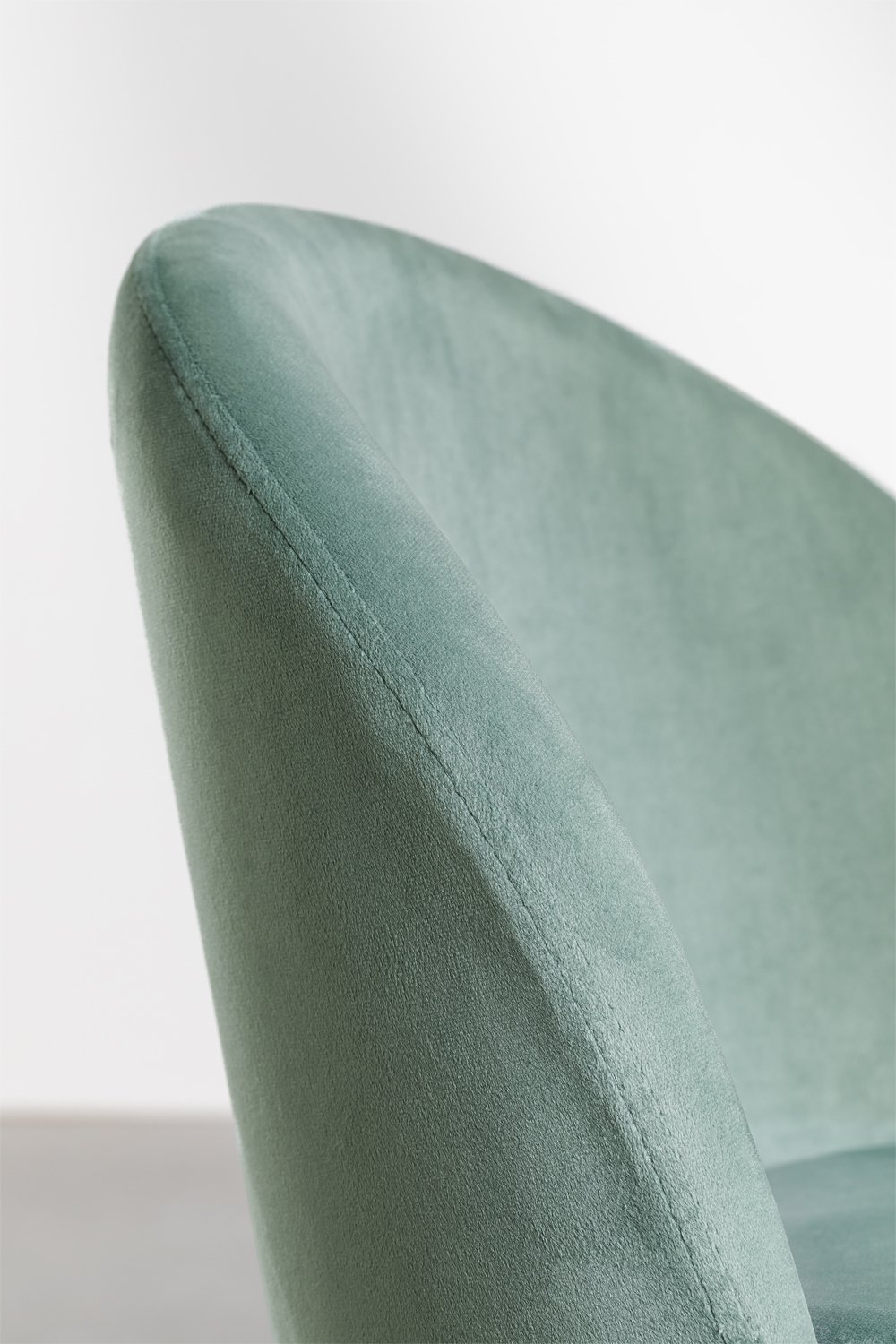 Set van 2 fluwelen eetkamerstoelen Kana, galerij beeld 4