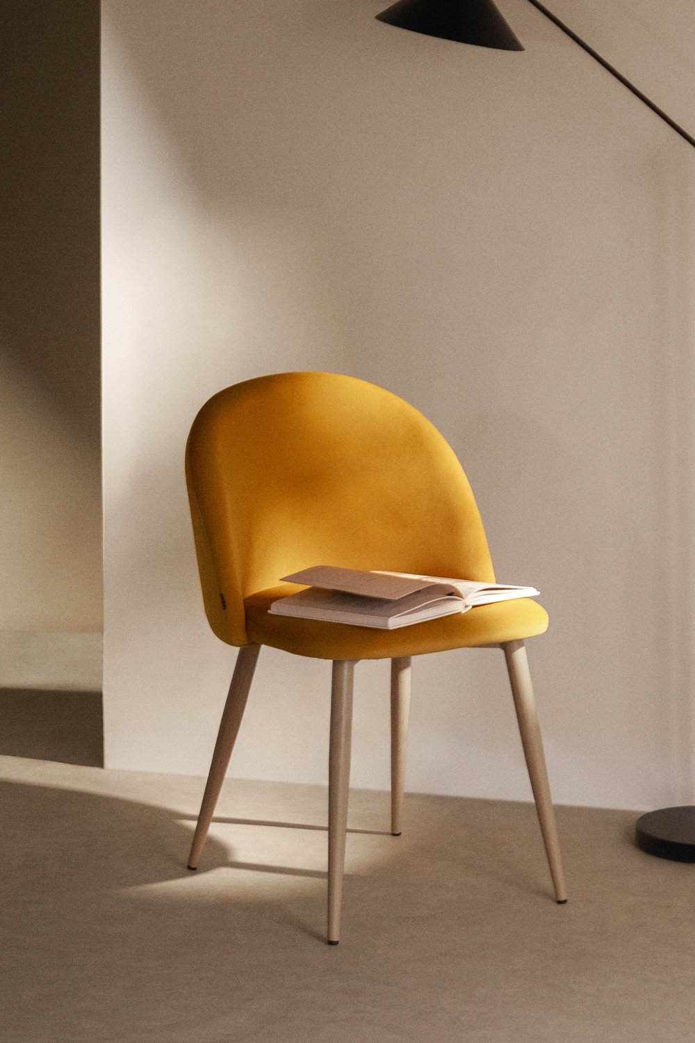 Kana fluwelen eetkamerstoelen set van 2, galerij beeld 1