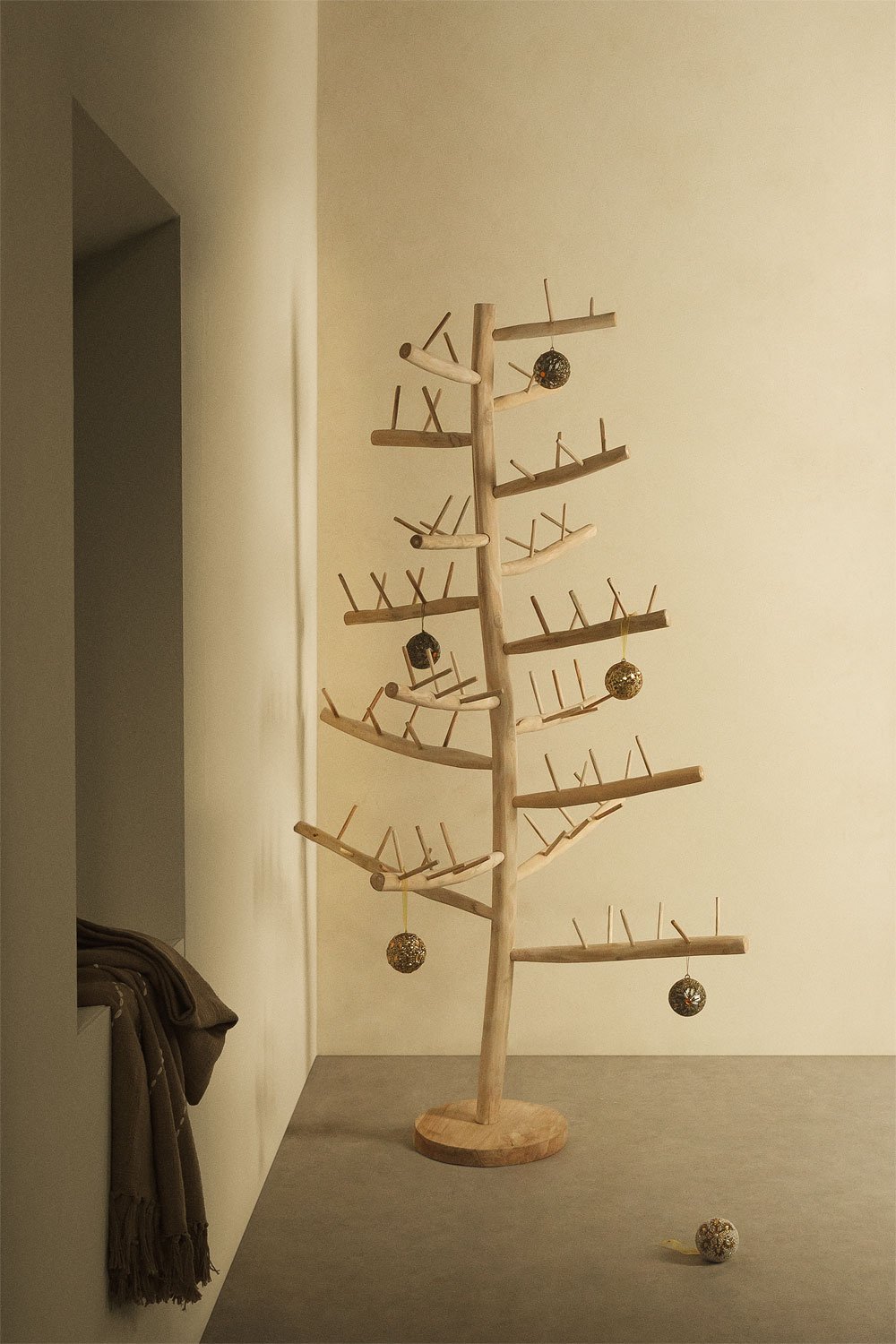 Teakhouten kerstboom Abies, galerij beeld 1