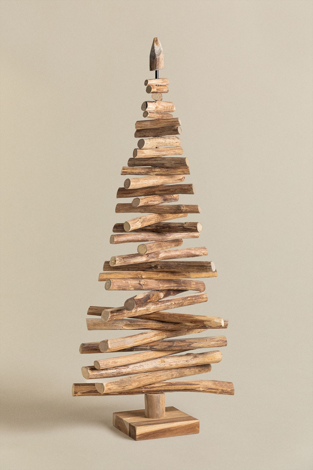 Teakhouten kerstboom jingle SKLUM