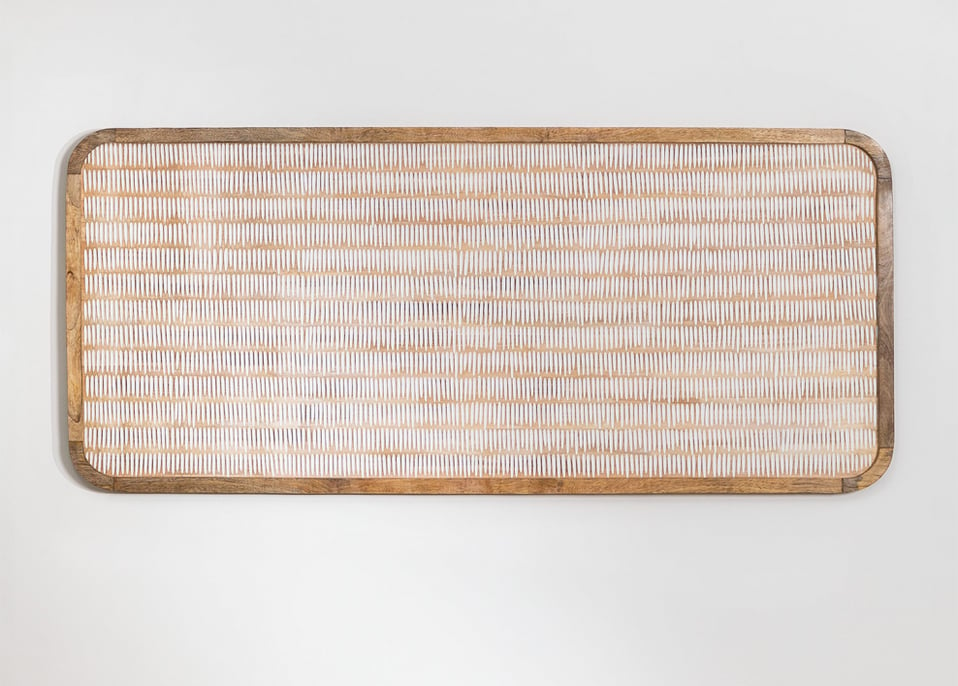 Hoofdbord van mangohout voor bed van 150 cm Yulara