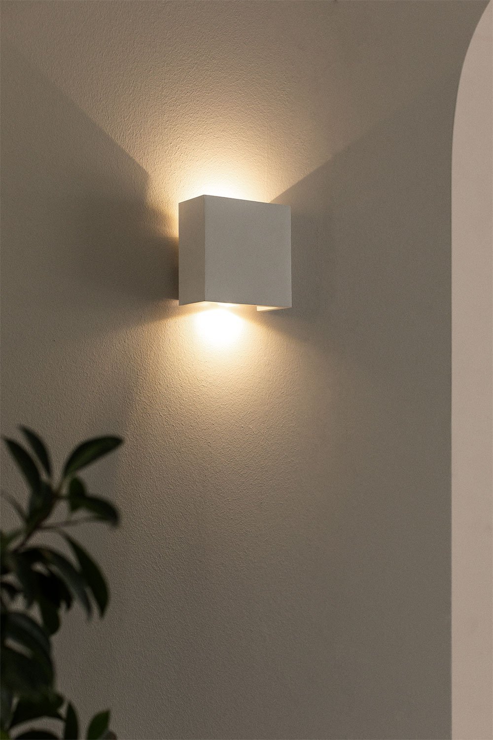 Gadea gips LED-wandlamp , galerij beeld 2