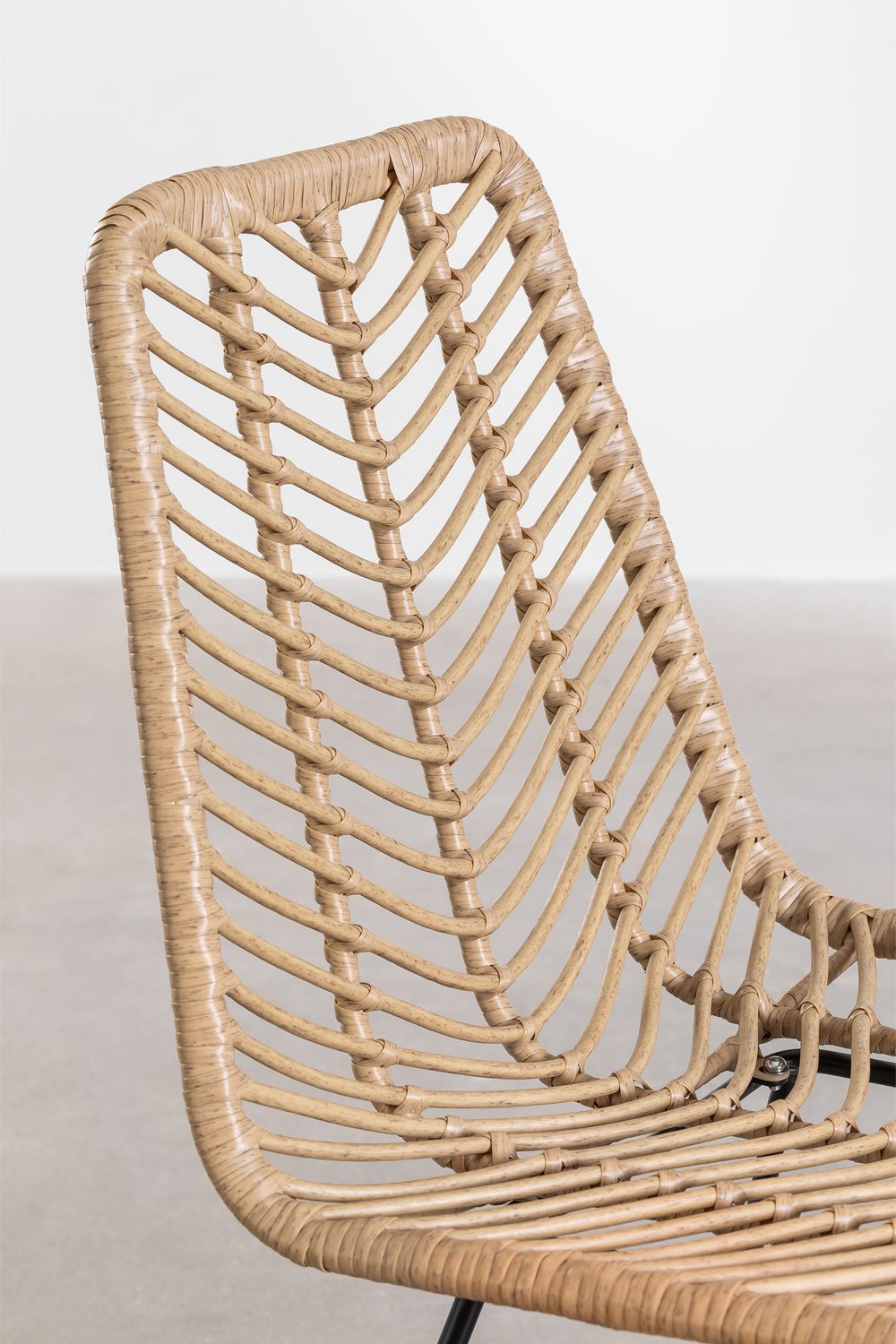 Verpakking van 4 Gouda Natural kunststof rotan tuinstoelen, galerij beeld 5