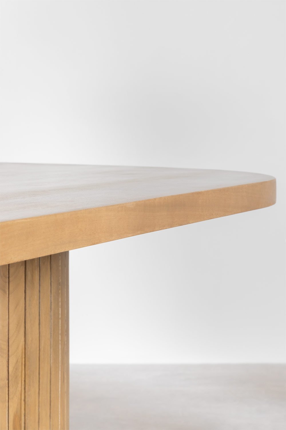 Ovalen eettafel van mangohout Analis, galerij beeld 4