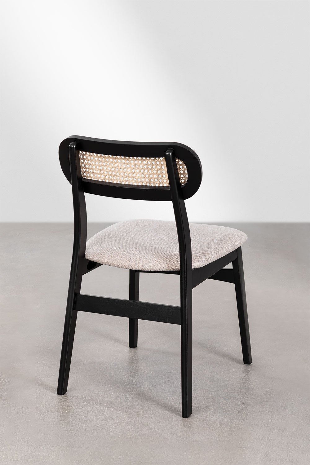 Set van 2 eetkamerstoelen in hout Leivel, galerij beeld 4