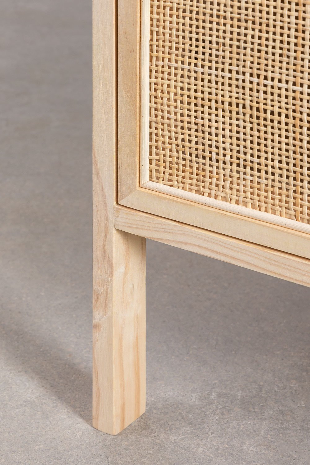 2-deurs dressoir in rotan en hout Reyna, galerij beeld 7