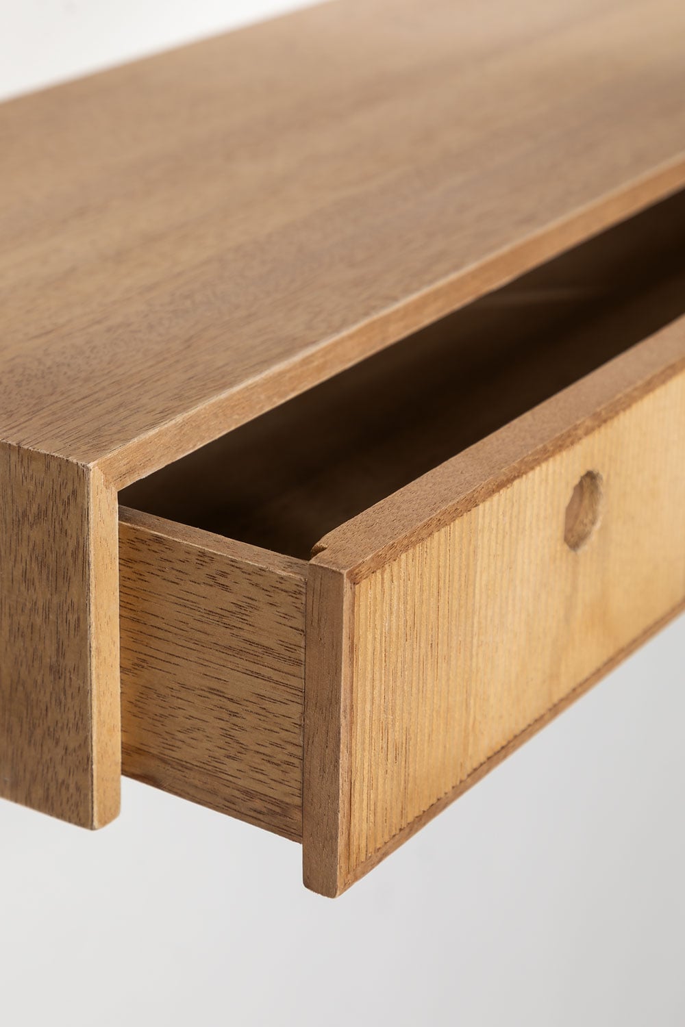 Plank met lade in essenhout 80 cm  Glai, galerij beeld 3