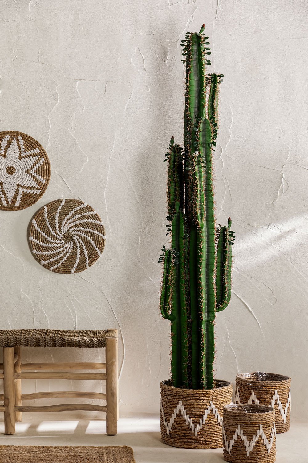 Kunst Cactus Cereus 190 cm, galerij beeld 1