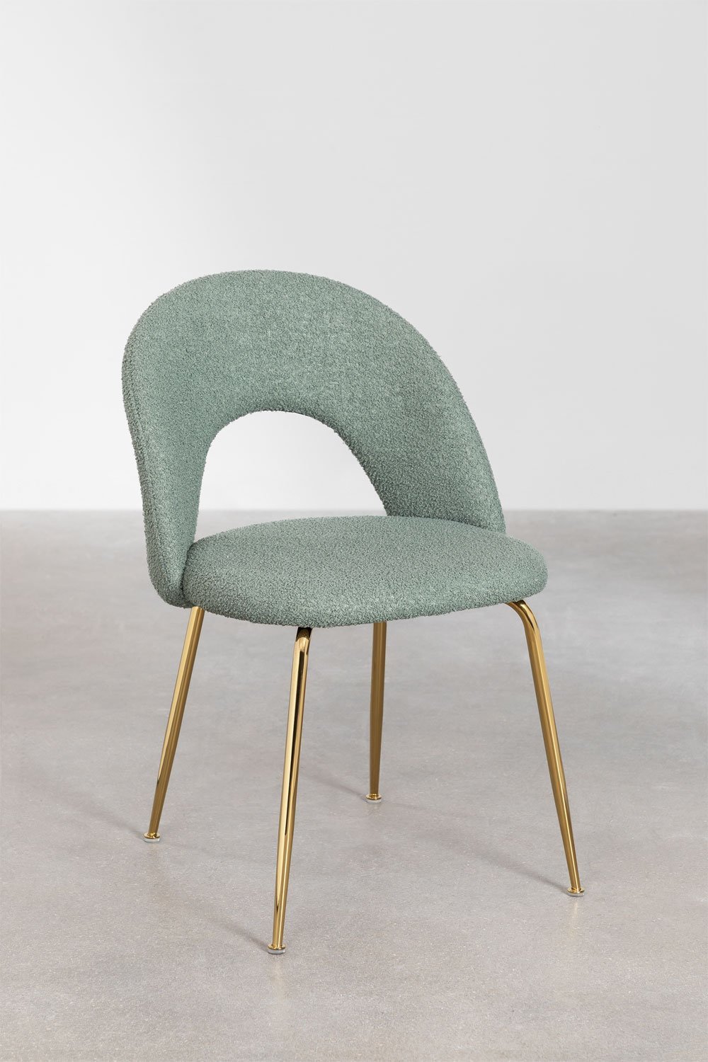 Set van 2 Glorys Chenille eetkamerstoelen, galerij beeld 1