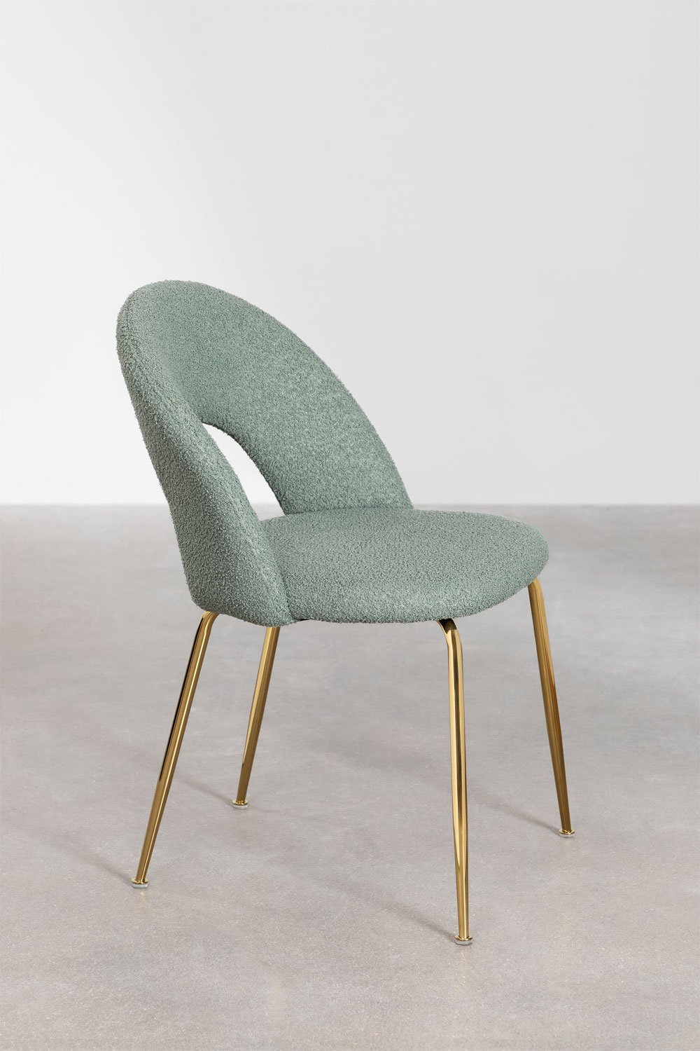 Set van 2 Glorys Chenille eetkamerstoelen, galerij beeld 2