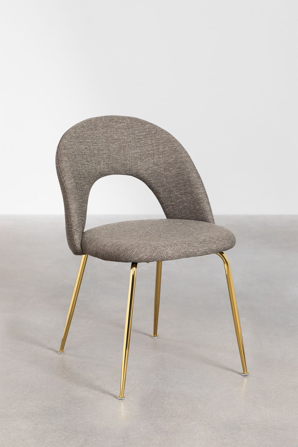 Set van 2 eetkamerstoelen bekleed met Glorys-stof, galerij beeld 1