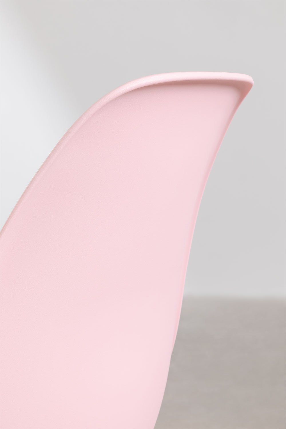 Set van 4 eetkamerstoelen in polypropyleen en beukenhout Scand Nordic, galerij beeld 6