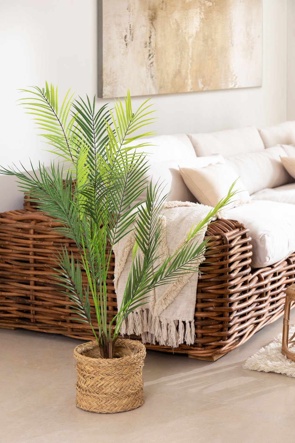 Decoratieve kunstplant palmera Pigmea Style 110 cm, galerij beeld 1