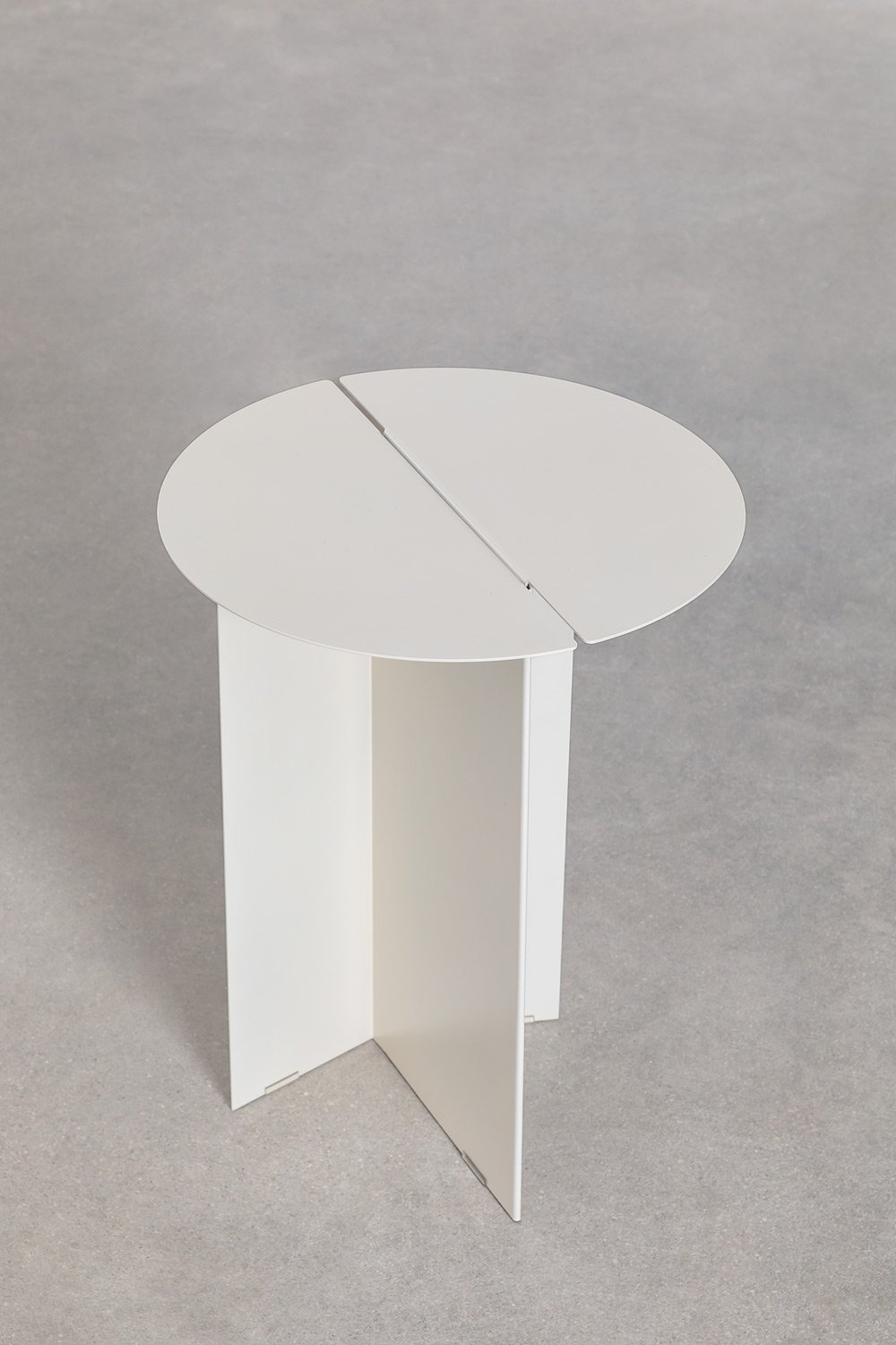 Ronde bijzettafel van staal Gromit, galerij beeld 4