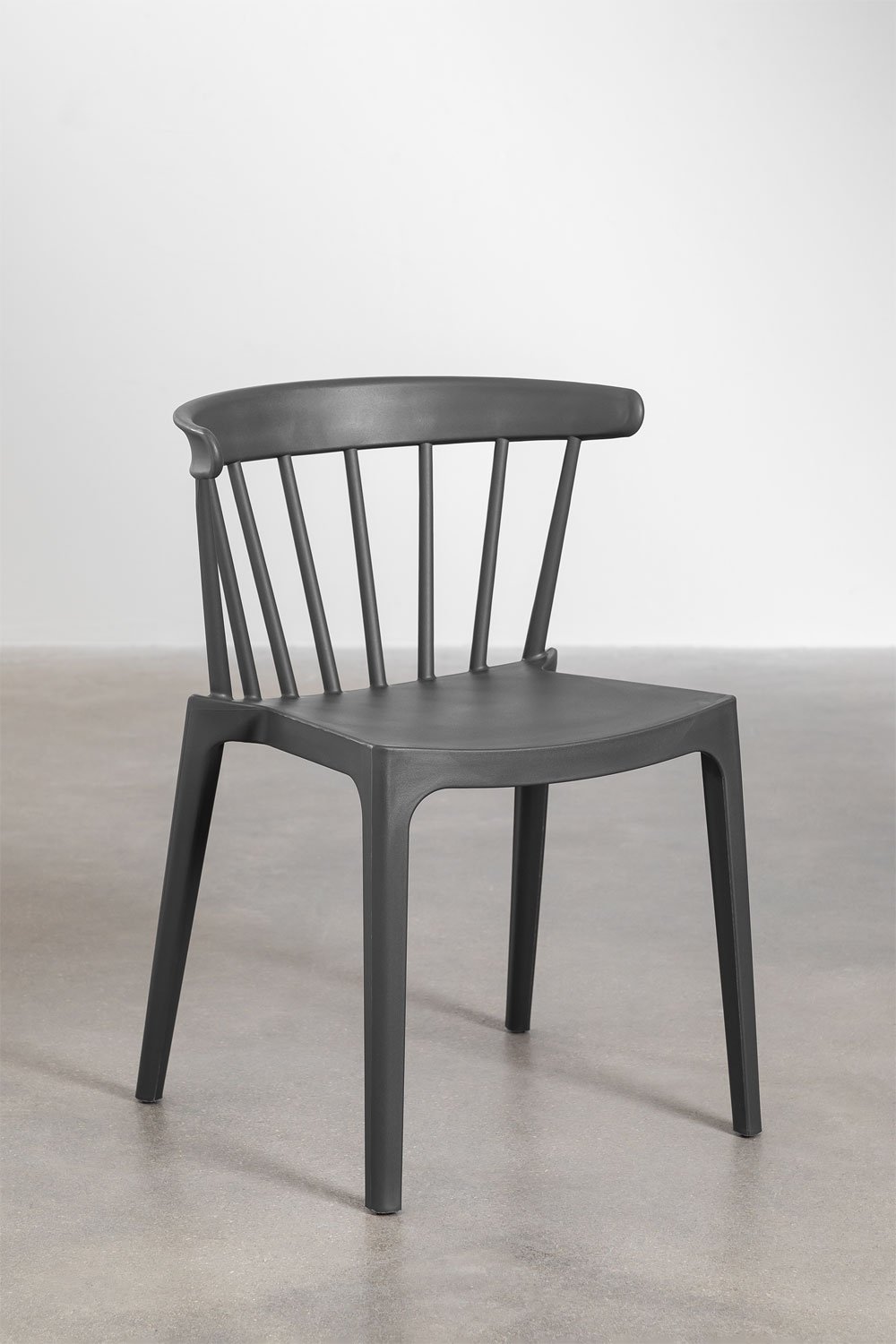 Set van 4 Aldora stapelbare eetkamerstoelen , galerij beeld 2