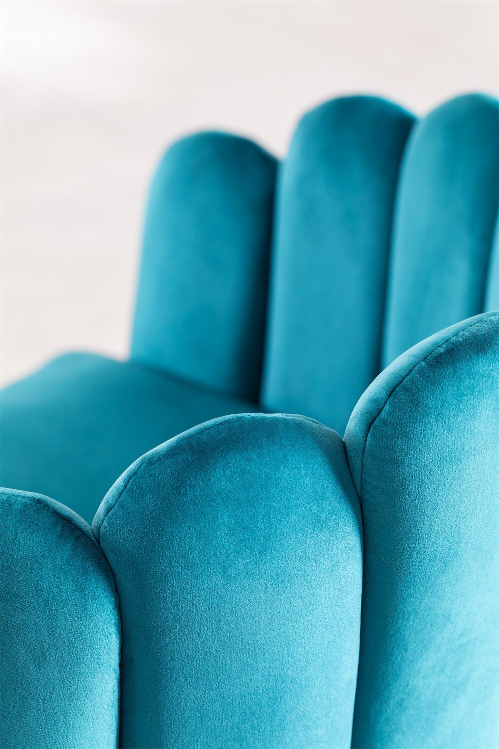 Set van 4 Markina fluwelen eetkamerstoelen , galerij beeld 6