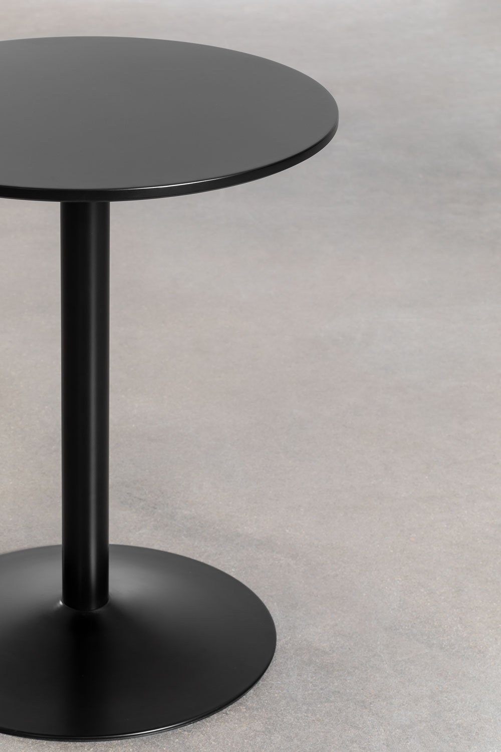 Ronde eettafel in MDF en ijzer Yvetta, galerij beeld 4