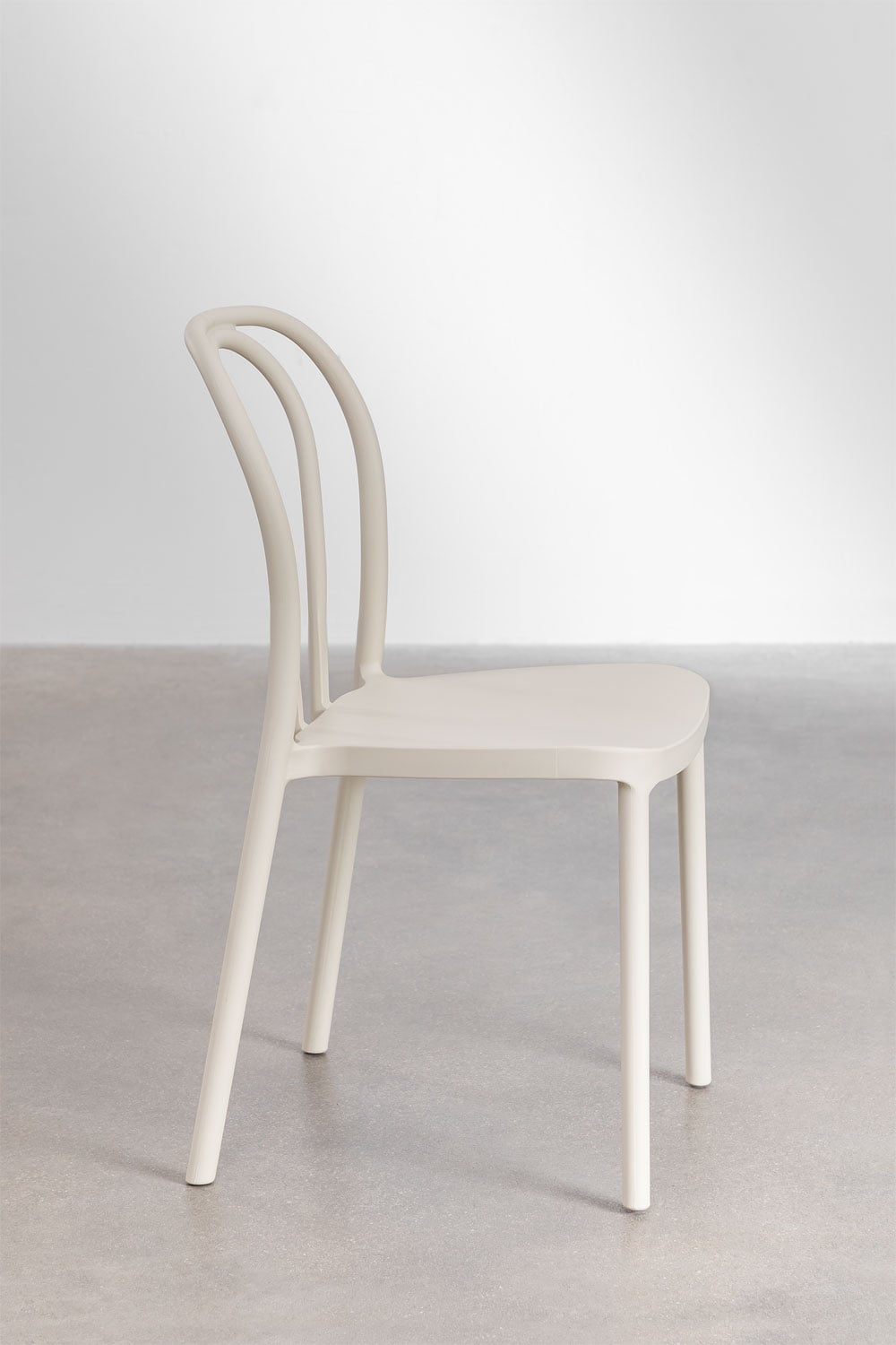 Set van 2 stapelbare tuinstoelen van polypropyleen Mizzi, galerij beeld 3