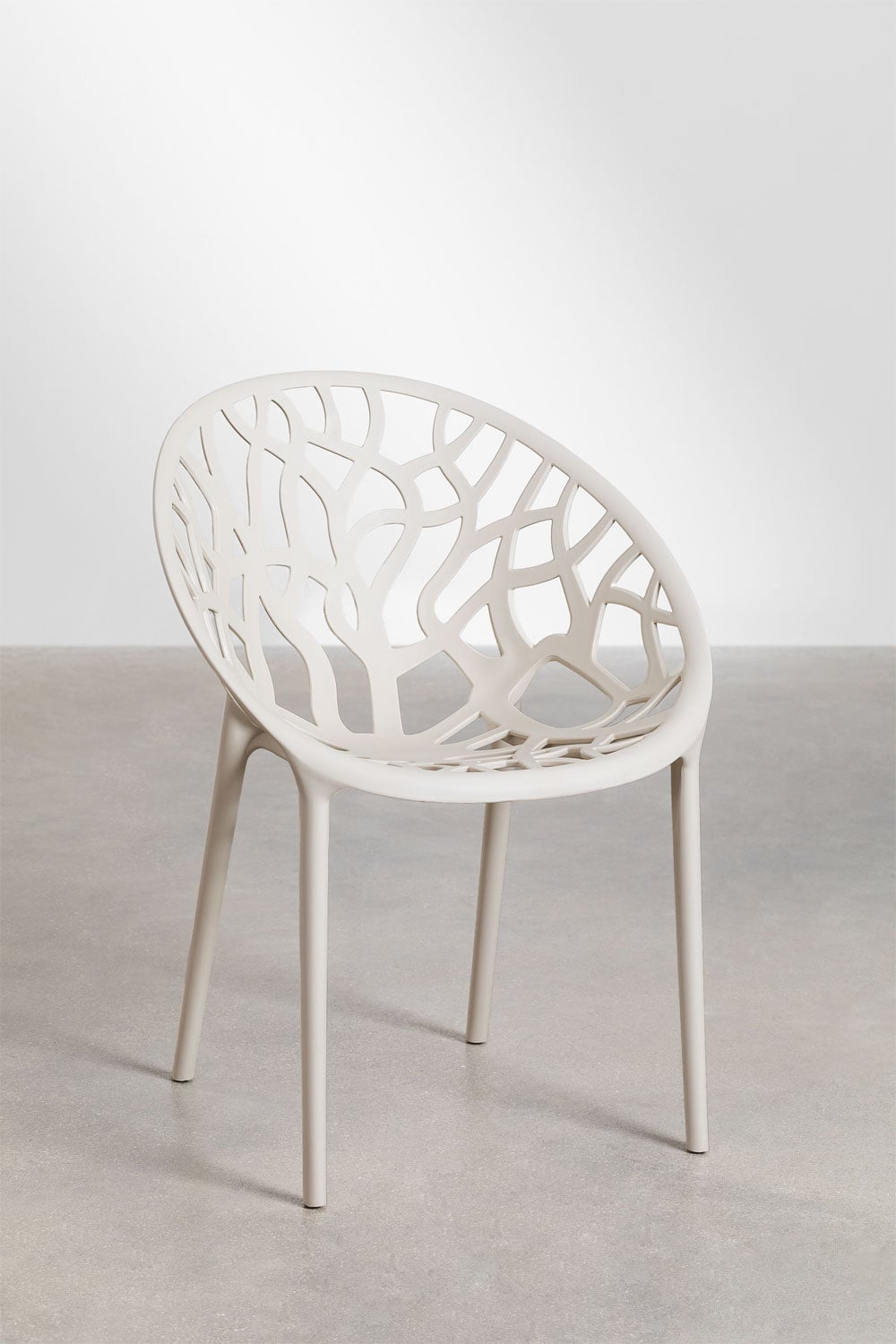 Set van 2 stapelbare tuinstoelen in polypropyleen Ores, galerij beeld 3