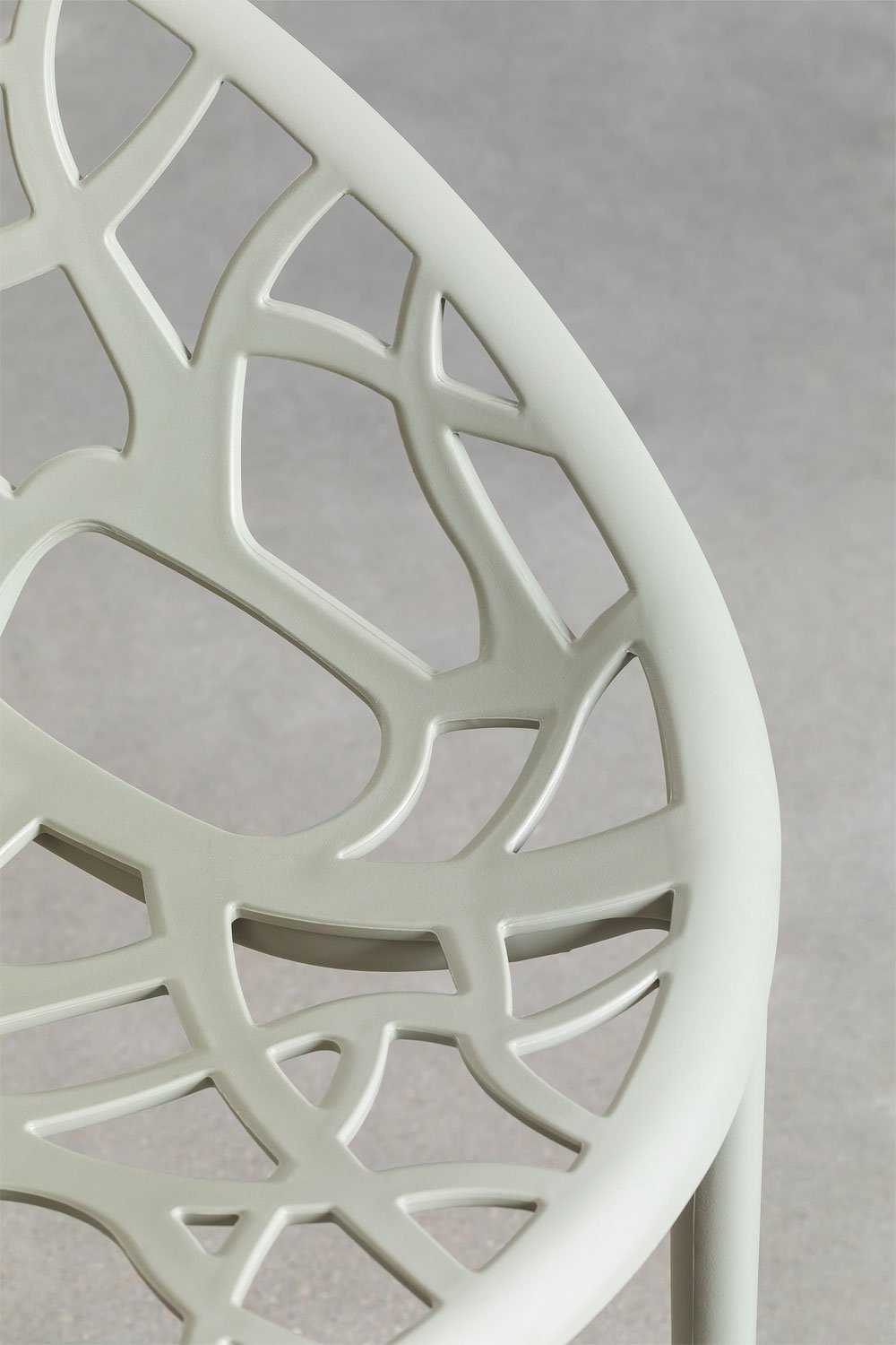 Set van 4 stapelbare tuinstoelen in polypropyleen Ores, galerij beeld 6