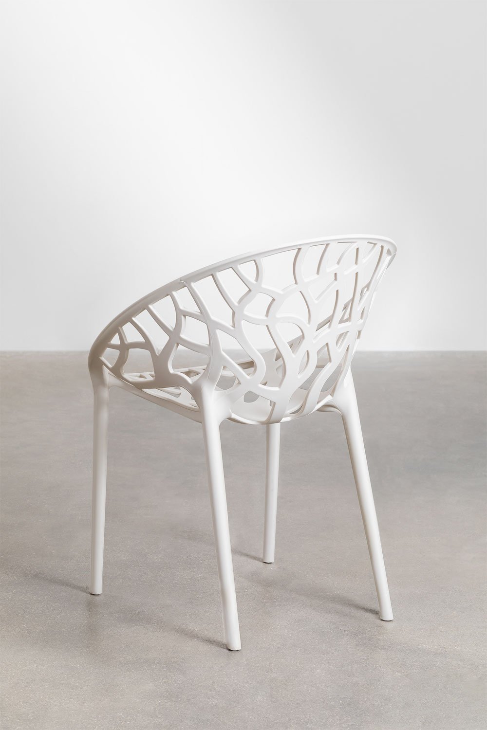 Verpakking van 4 Ores polypropyleen stapelbare eetkamerstoelen, galerij beeld 4