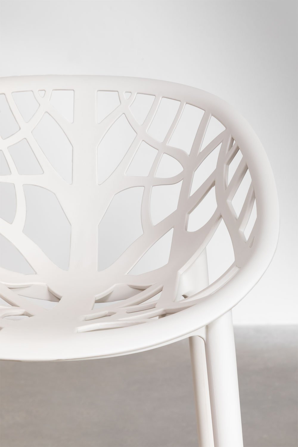 Hoge kruk 65 cm van gardenia wit polypropyleen Ores, galerij beeld 5