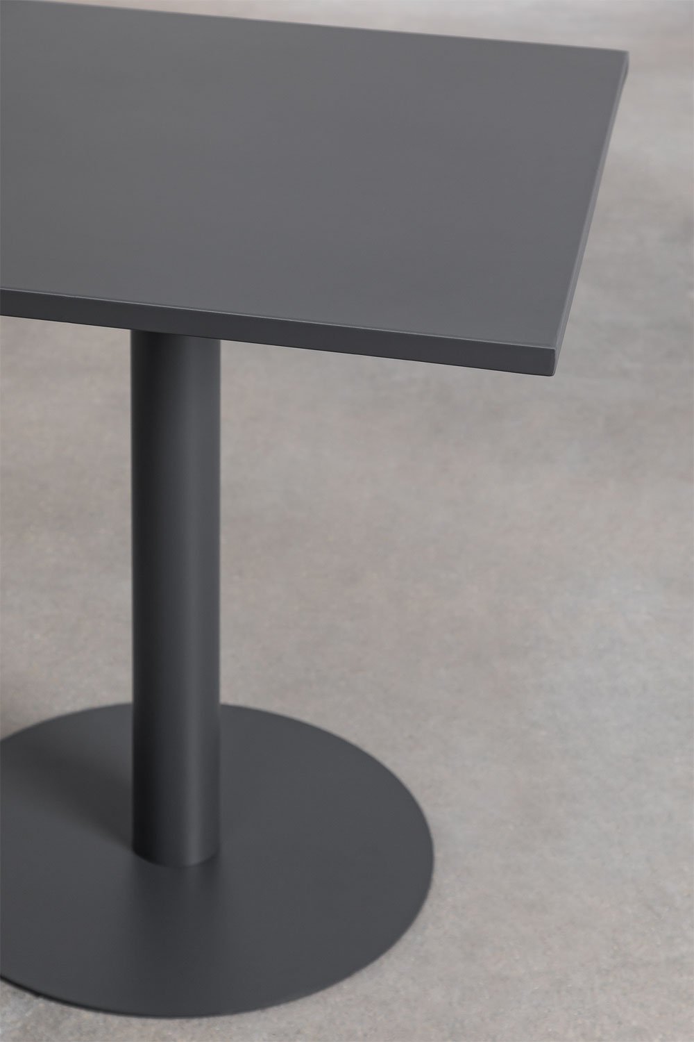 Vierkante keuken tafel 70x70 cm in Mizzi-ijzer, galerij beeld 3