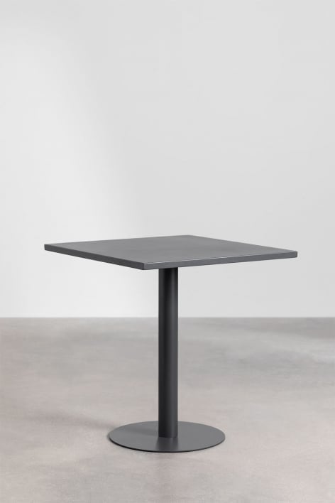 Vierkante keuken tafel 70x70 cm in Mizzi-ijzer