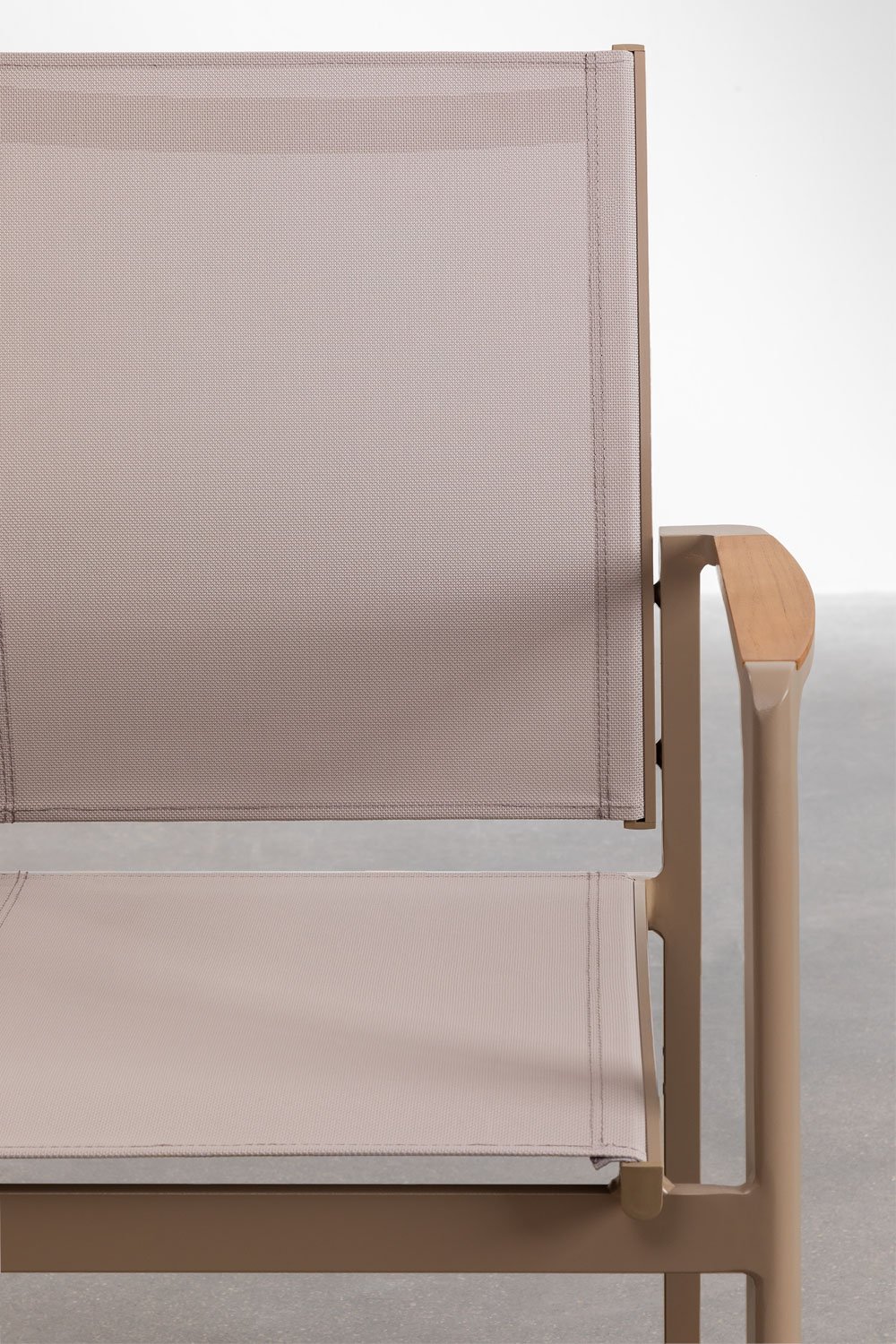 Set van 4 stapelbare tuinstoelen met armleuningen in aluminium Elvira, galerij beeld 6