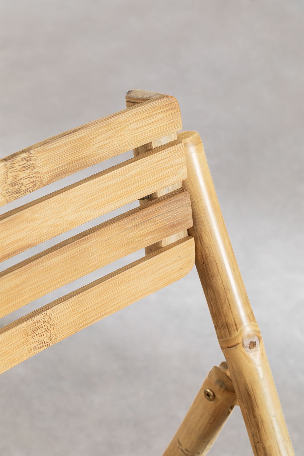 Set van 2 opvouwbare bamboe tuinstoelen Nelida, galerij beeld 5