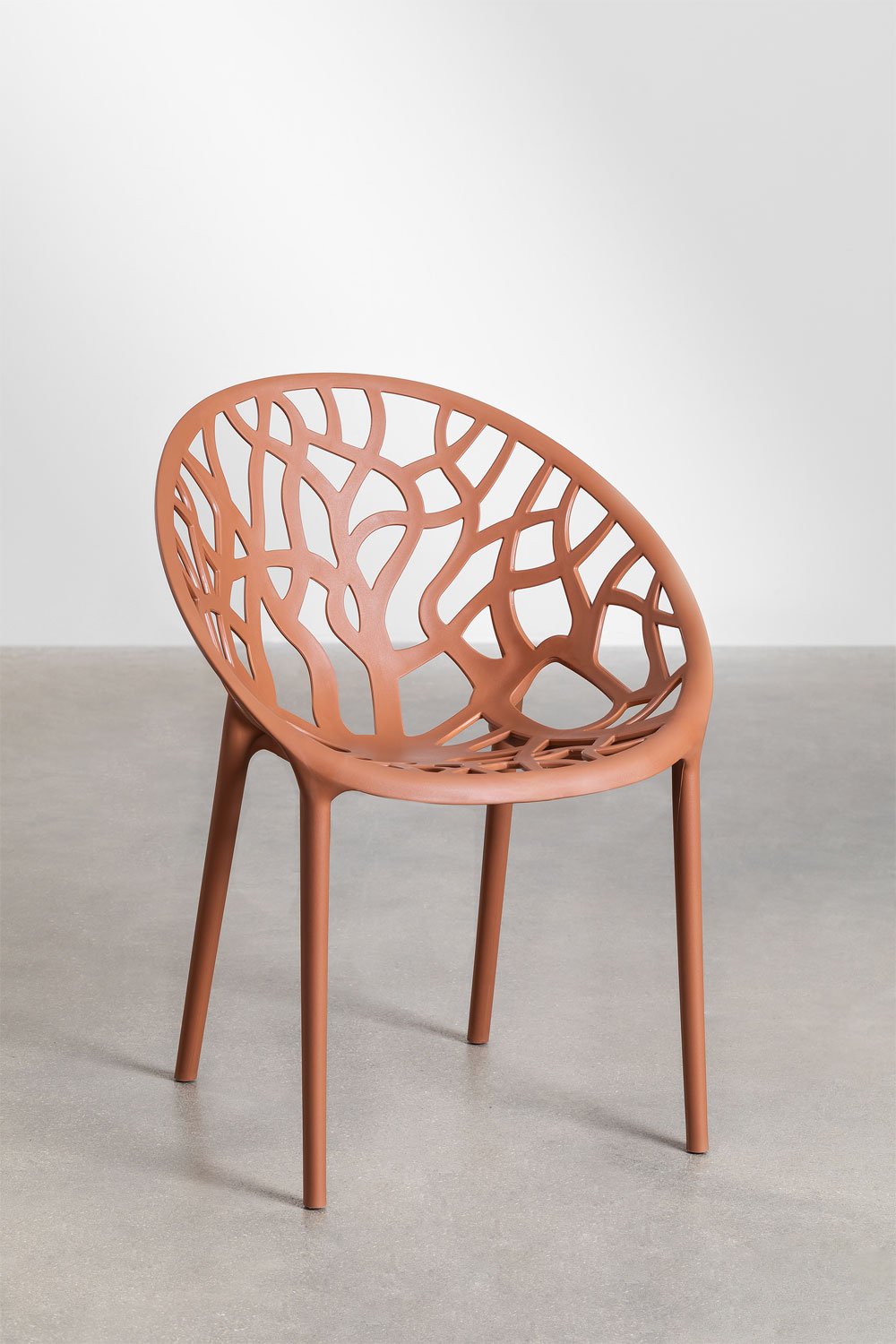 Ronde tafelset Ø125 cm in aluminium Valerie en 6 tuinstoelen Ores, galerij beeld 6