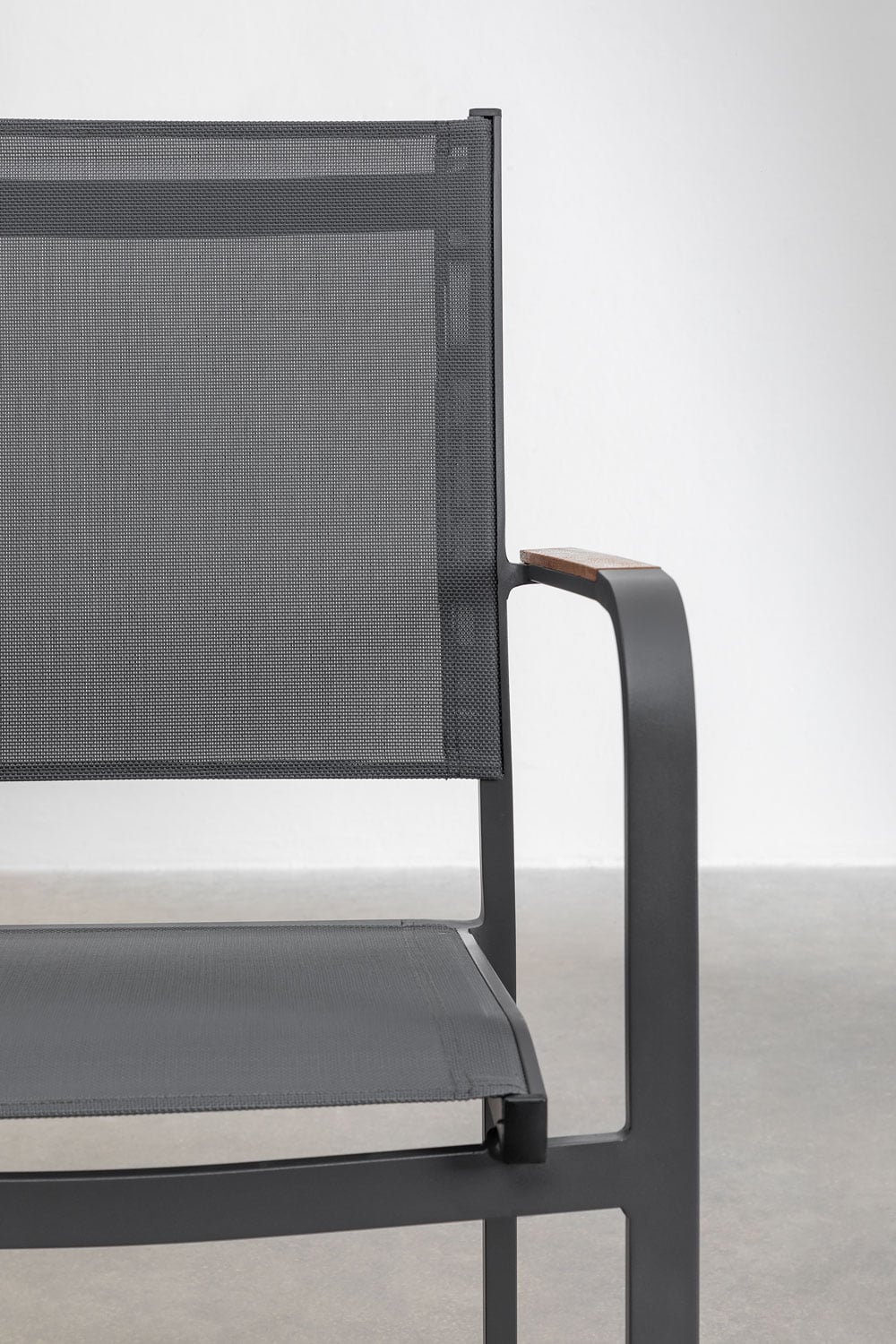 Verpakking van 6 Archer stapelbare aluminium tuinstoelen, galerij beeld 5