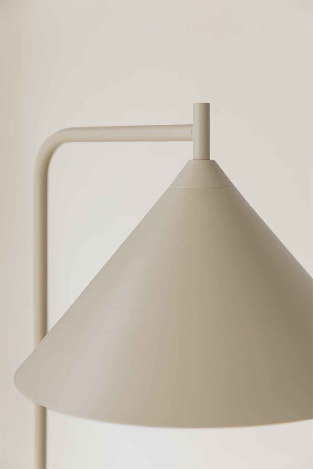 Clayre & Eef Vloerlamp - Industriële staande lamp - Grijs ijzer