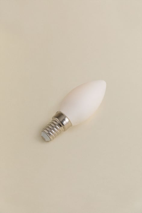 E14 C35 6W opaal LED-lamp