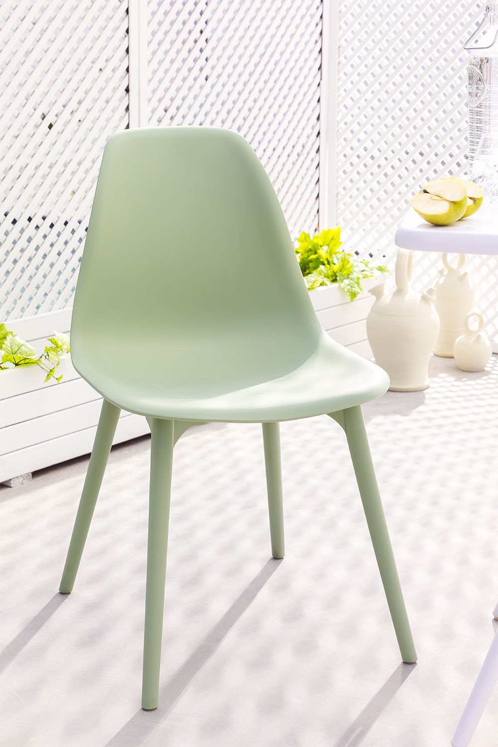 Set van 2 tuinstoelen van polypropyleen Scand, galerij beeld 1