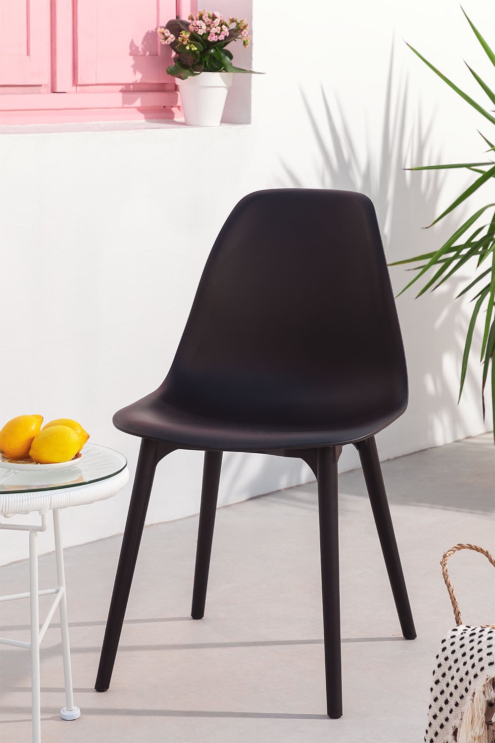 Set van 4 tuinstoelen van polypropyleen Scand, galerij beeld 1