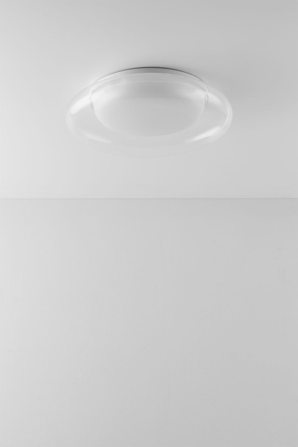 LED-plafondlamp in methacrylaat en metaal Vermer , galerij beeld 1