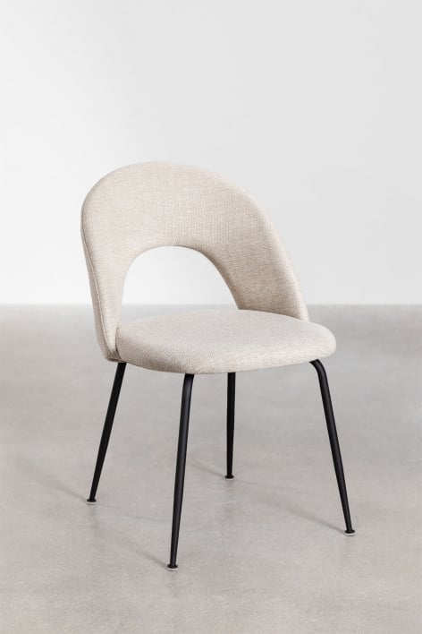 Set van 2 eetkamerstoelen bekleed met Glorys-stof