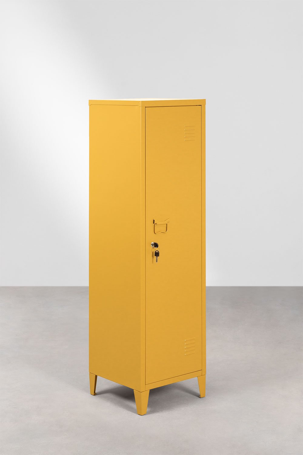 Lockerkast 40x140 cm in alberogeel staal Pohpli, galerij beeld 2