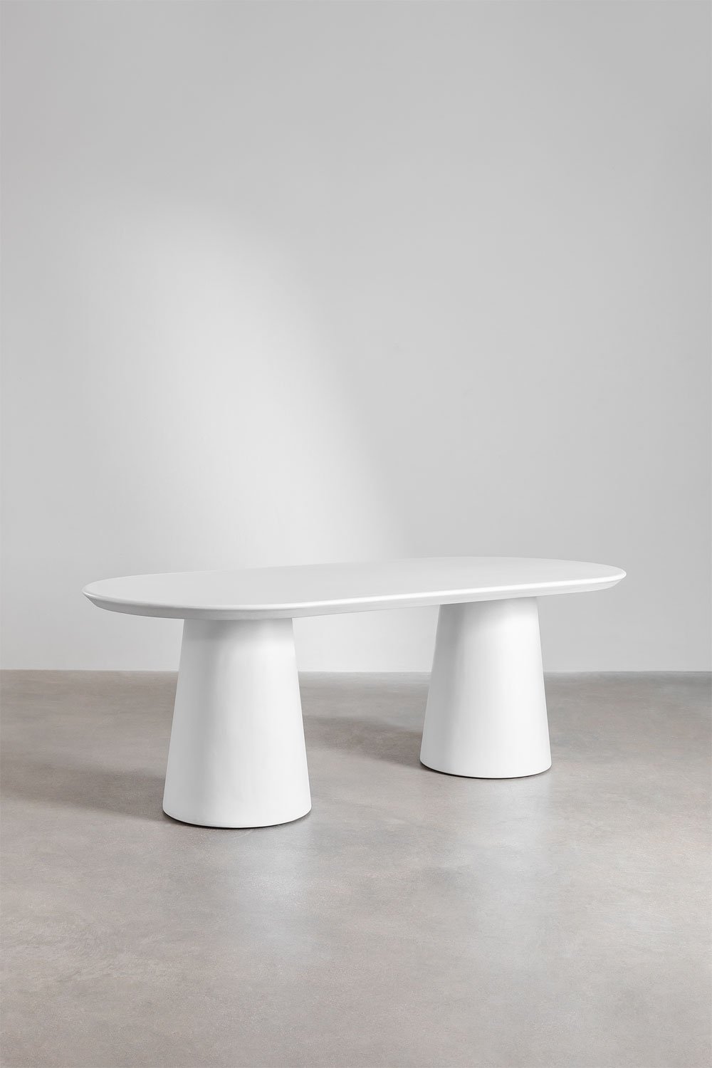 Ovale tuintafel in beton (220x95 cm) Noemi, galerij beeld 2