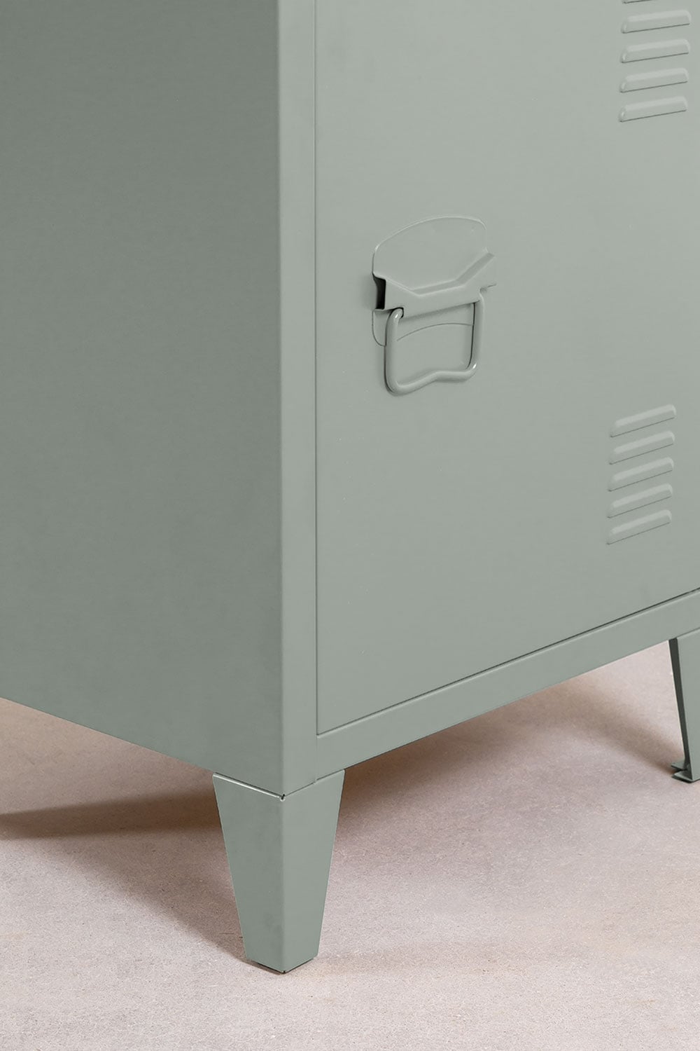 Pohpli stalen bijzettafel met kastje, galerij beeld 4