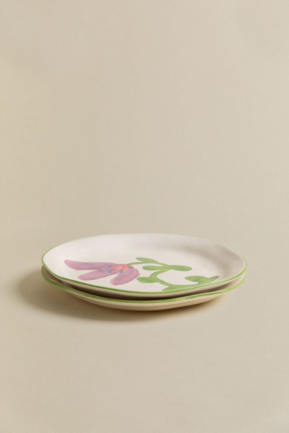 Set van 2 dessertborden in aardewerk Marneda, galerij beeld 3